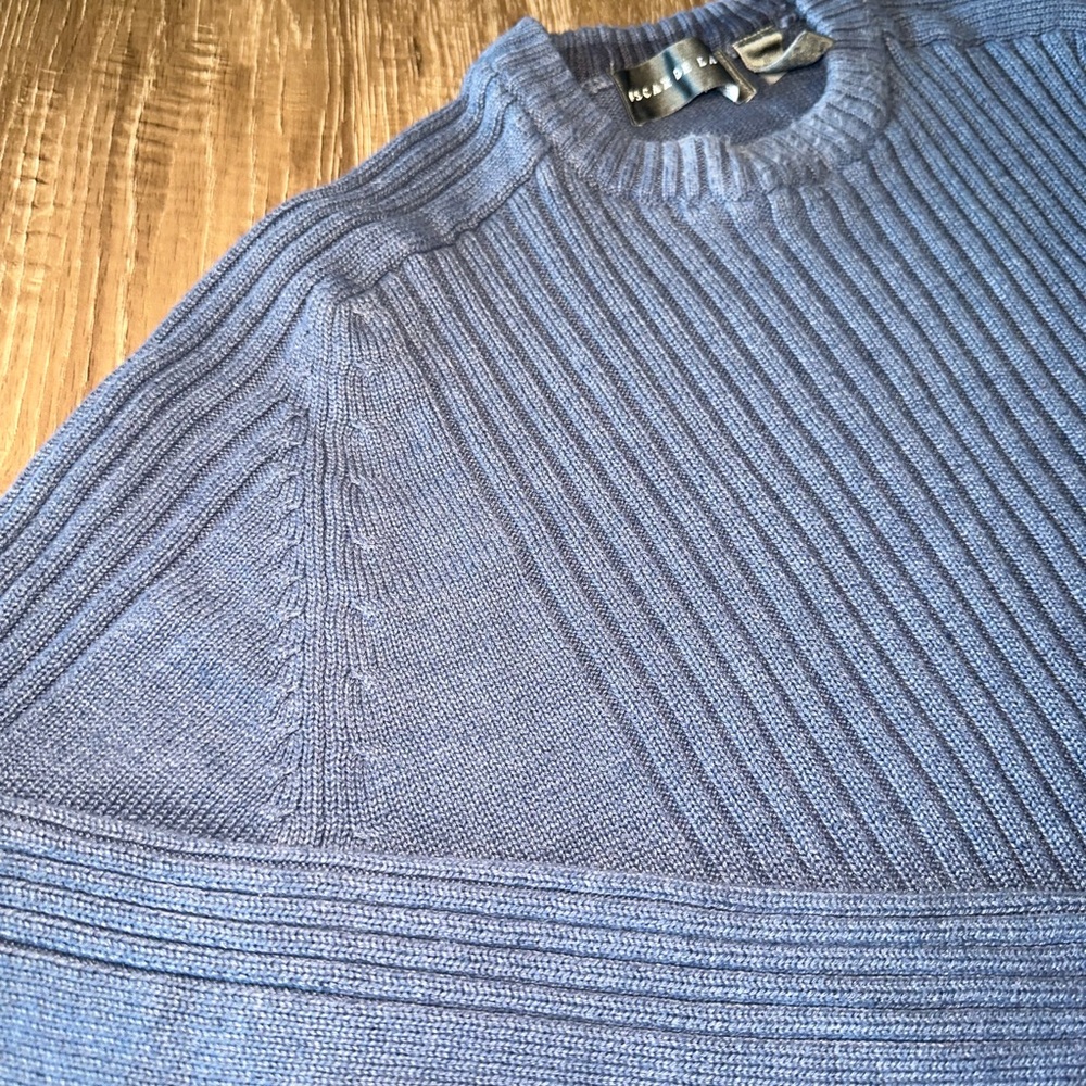 💎 OSCAR DE LA RENTA Ribbed Designer Sweater - Picture 3 of 5